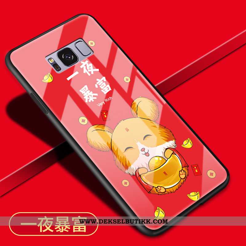 Deksel Samsung Galaxy S8+ Glass Mobiltelefon Alt Inkludert Rød, Etui Samsung Galaxy S8+ Cartoon Kjøp