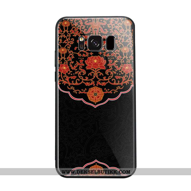 Deksel Samsung Galaxy S8+ Kreativ Kinesisk Stil Beskyttelse Stjernene Svart, Etui Samsung Galaxy S8+