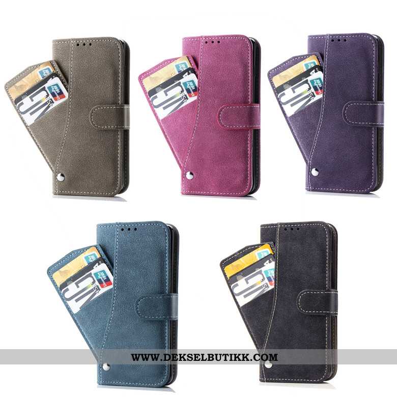 Deksel Samsung Galaxy S8 Myke Folio Lilla Etui, Samsung Galaxy S8 Beskyttelse Billige