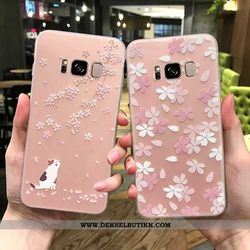 Deksel Samsung Galaxy S8 Nubuck Ultra Etui Trend Rosa, Samsung Galaxy S8 Av Personlighet Billige