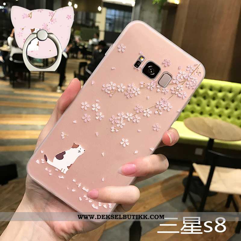 Deksel Samsung Galaxy S8 Nubuck Ultra Etui Trend Rosa, Samsung Galaxy S8 Av Personlighet Billige