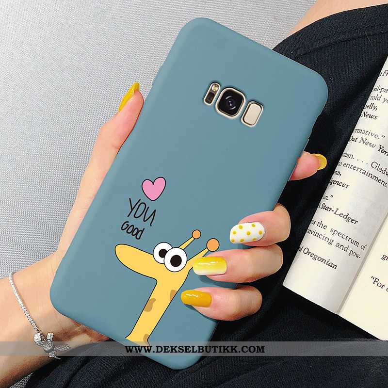 Deksel Samsung Galaxy S8 Silikon Stjernene Kreativ Cartoon Blå, Etui Samsung Galaxy S8 Beskyttelse B