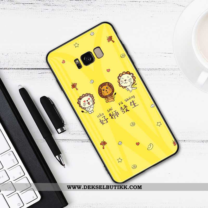 Deksel Samsung Galaxy S8+ Trend Glass Anti-fall Mote Gul, Etui Samsung Galaxy S8+ Myke Billige