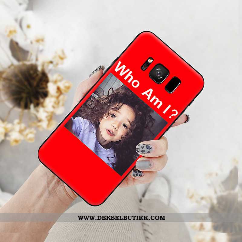 Deksel Samsung Galaxy S8+ Trend Net Red Etui Lovers Hvitt, Samsung Galaxy S8+ Silikon Tilbud