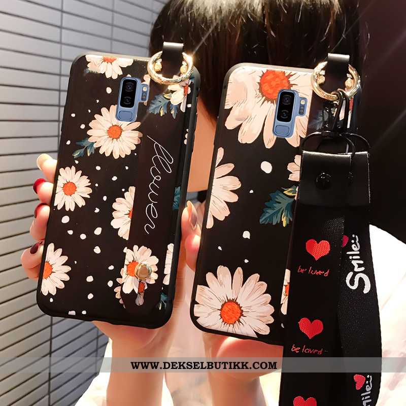 Deksel Samsung Galaxy S9+ Hengende Nakke Hengende Ornamenter Beskyttelse Stjernene Svart, Etui Samsu