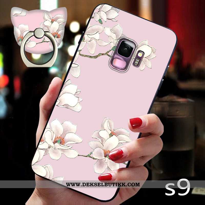 Deksel Samsung Galaxy S9 Kreativ Etui Ring Kinesisk Stil Rosa, Samsung Galaxy S9 Ultra Tilbud