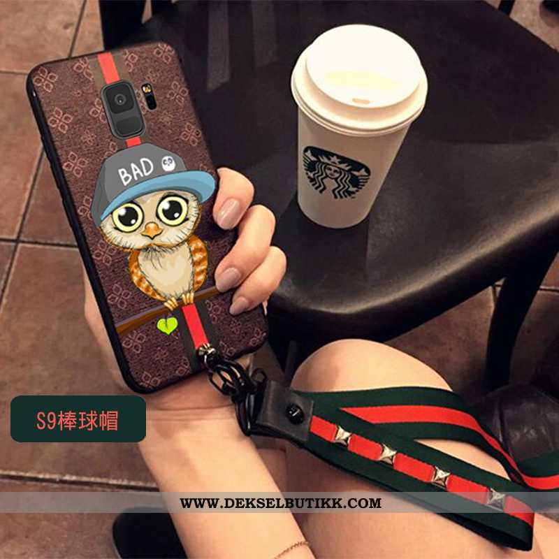 Deksel Samsung Galaxy S9 Myke Hengende Ornamenter Cartoon Beskyttelse Brun, Etui Samsung Galaxy S9 S