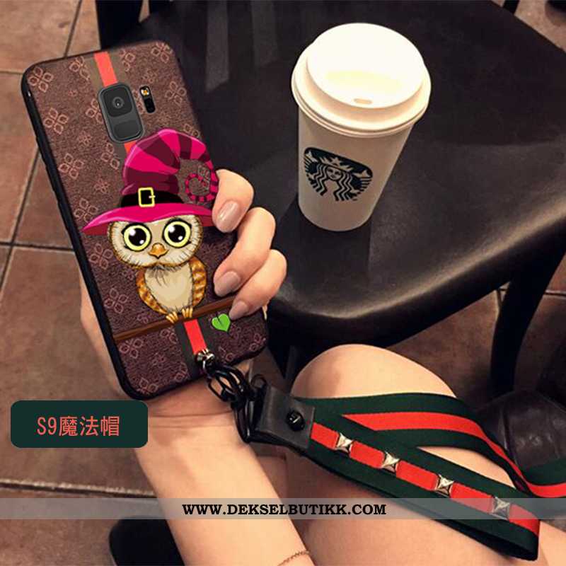 Deksel Samsung Galaxy S9 Myke Hengende Ornamenter Cartoon Beskyttelse Brun, Etui Samsung Galaxy S9 S