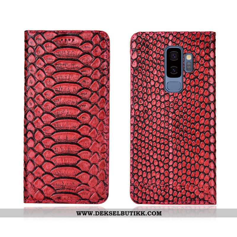 Deksel Samsung Galaxy S9+ Myke Skinn Mønster Mobiltelefon Svart, Etui Samsung Galaxy S9+ Silikon Bil