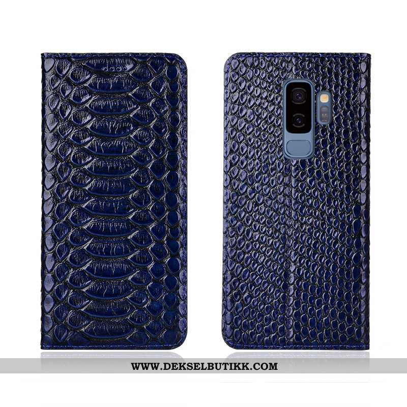 Deksel Samsung Galaxy S9+ Myke Skinn Mønster Mobiltelefon Svart, Etui Samsung Galaxy S9+ Silikon Bil