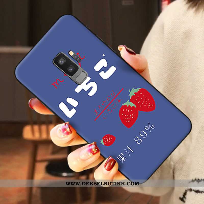 Deksel Samsung Galaxy S9+ Nubuck Stjernene Mobiltelefon Trend Blå, Etui Samsung Galaxy S9+ Cartoon T