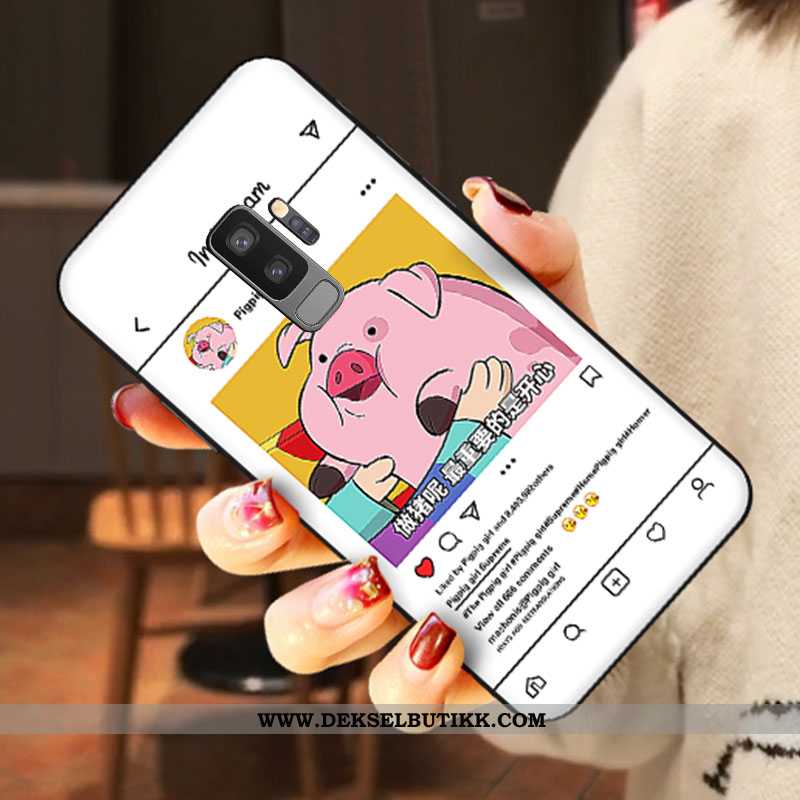 Deksel Samsung Galaxy S9+ Nubuck Stjernene Mobiltelefon Trend Blå, Etui Samsung Galaxy S9+ Cartoon T