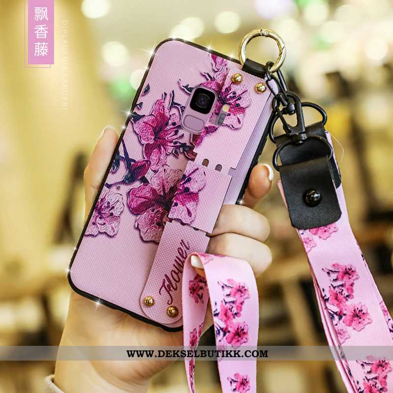 Deksel Samsung Galaxy S9 Silikon Alt Inkludert Stjernene Rosa, Etui Samsung Galaxy S9 Beskyttelse Bi