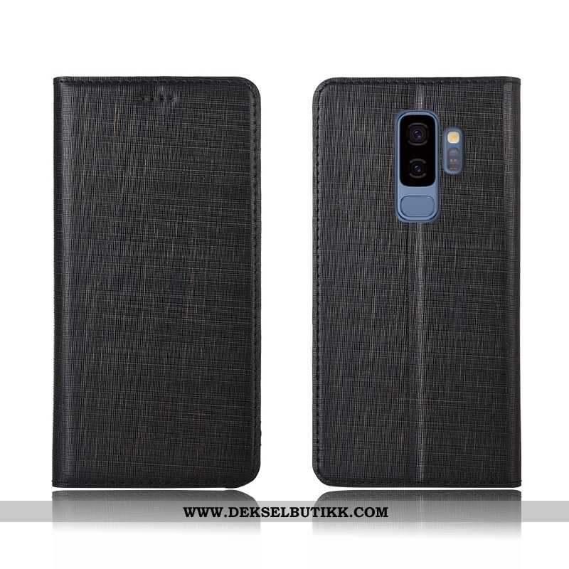 Deksel Samsung Galaxy S9+ Skinn Silikon Beskyttelsedeksel Stjernene Blå, Etui Samsung Galaxy S9+ Myk