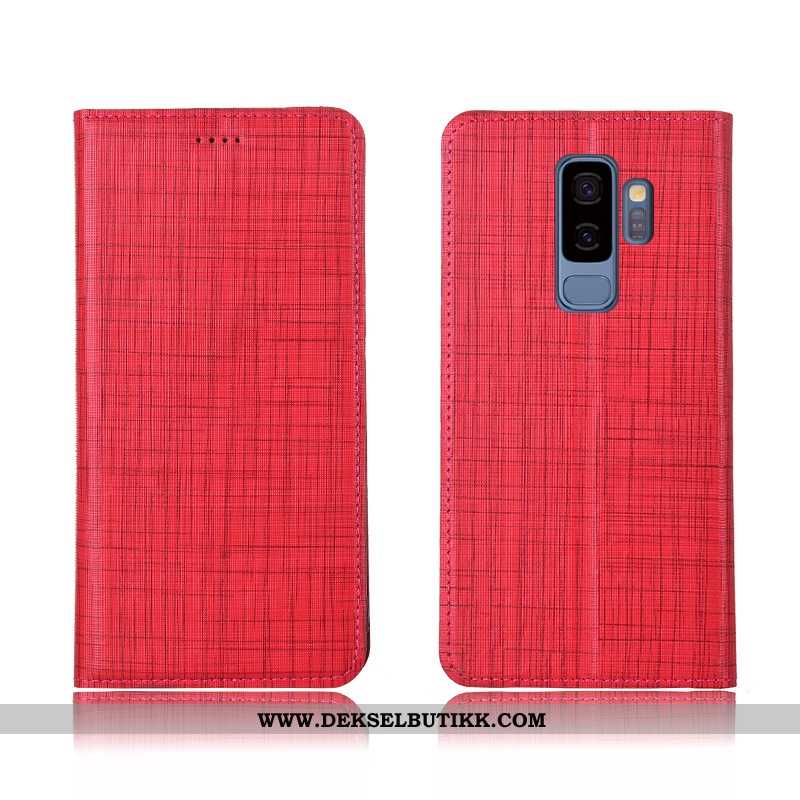 Deksel Samsung Galaxy S9+ Skinn Silikon Beskyttelsedeksel Stjernene Blå, Etui Samsung Galaxy S9+ Myk