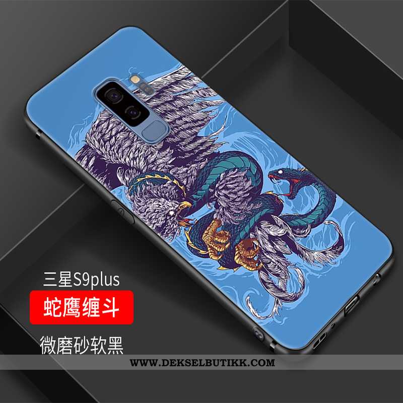 Deksel Samsung Galaxy S9+ Vintage Crane Stilig Kinesisk Stil Lilla, Etui Samsung Galaxy S9+ Trend Bi