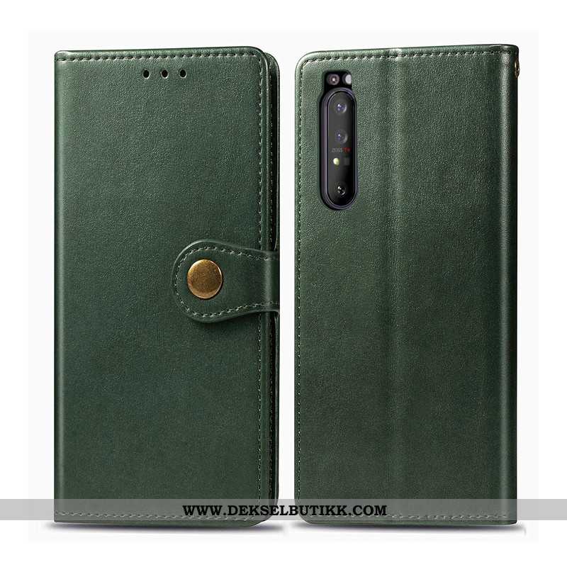 Deksel Sony Xperia 1 Ii Beskyttelse Folio Skinn Lær Hengende Ornamenter Rød, Etui Sony Xperia 1 Ii S