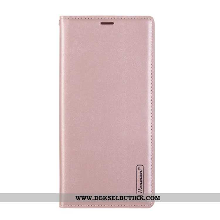 Deksel Sony Xperia 1 Ii Skinndeksel Kort Folio Mobiltelefon Rosa, Etui Sony Xperia 1 Ii Skinn Billig