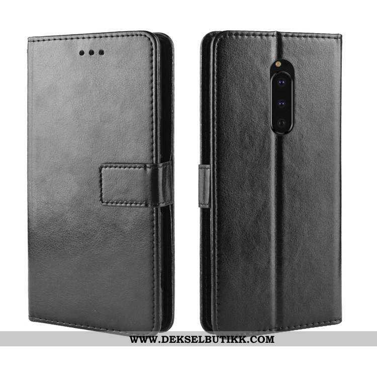 Deksel Sony Xperia 1 Myke Folio Alt Inkludert Skinndeksel Svart, Etui Sony Xperia 1 Beskyttelse Bill