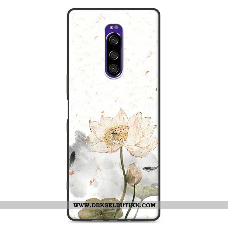 Deksel Sony Xperia 1 Myke Rosa Mobiltelefon Nubuck, Etui Sony Xperia 1 Silikon Billige