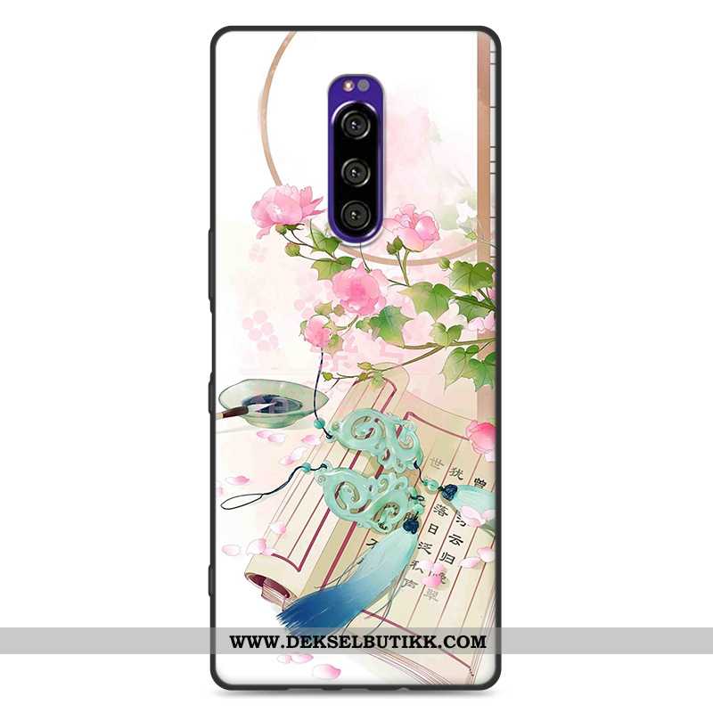 Deksel Sony Xperia 1 Myke Rosa Mobiltelefon Nubuck, Etui Sony Xperia 1 Silikon Billige