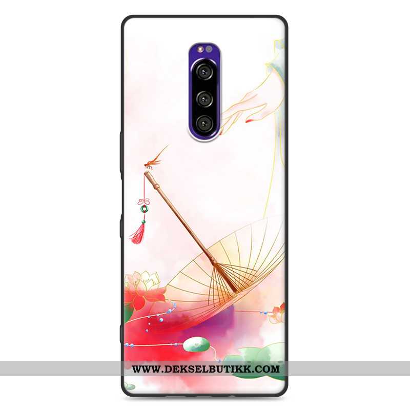 Deksel Sony Xperia 1 Myke Rosa Mobiltelefon Nubuck, Etui Sony Xperia 1 Silikon Billige