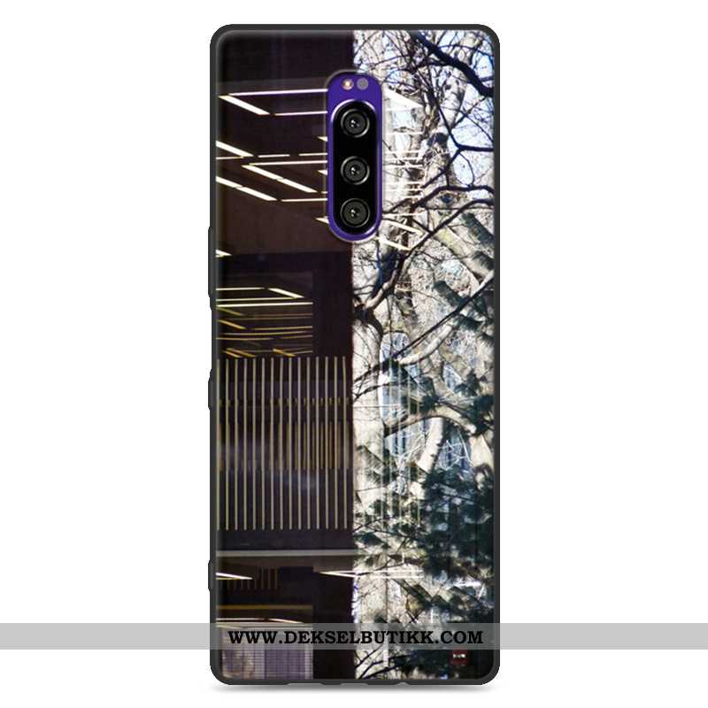 Deksel Sony Xperia 1 Silikon Etui Farge Malt Hvitt, Sony Xperia 1 Beskyttelse Billige