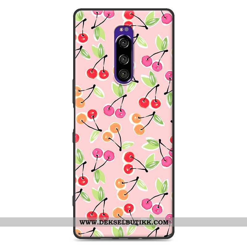 Deksel Sony Xperia 1 Silikon Etui Farge Malt Hvitt, Sony Xperia 1 Beskyttelse Billige