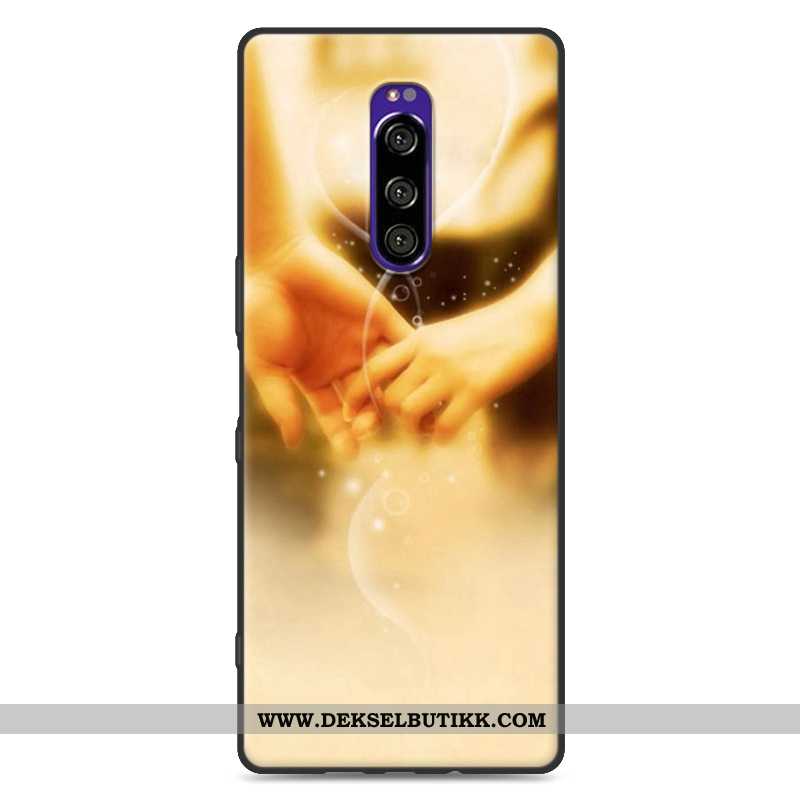 Deksel Sony Xperia 1 Silikon Etui Farge Malt Hvitt, Sony Xperia 1 Beskyttelse Billige