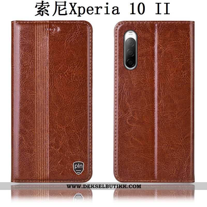 Deksel Sony Xperia 10 Ii Skinndeksel Mobiltelefon Anti-fall Brun, Etui Sony Xperia 10 Ii Beskyttelse