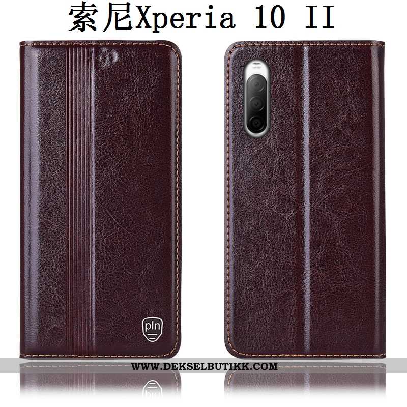 Deksel Sony Xperia 10 Ii Skinndeksel Mobiltelefon Anti-fall Brun, Etui Sony Xperia 10 Ii Beskyttelse