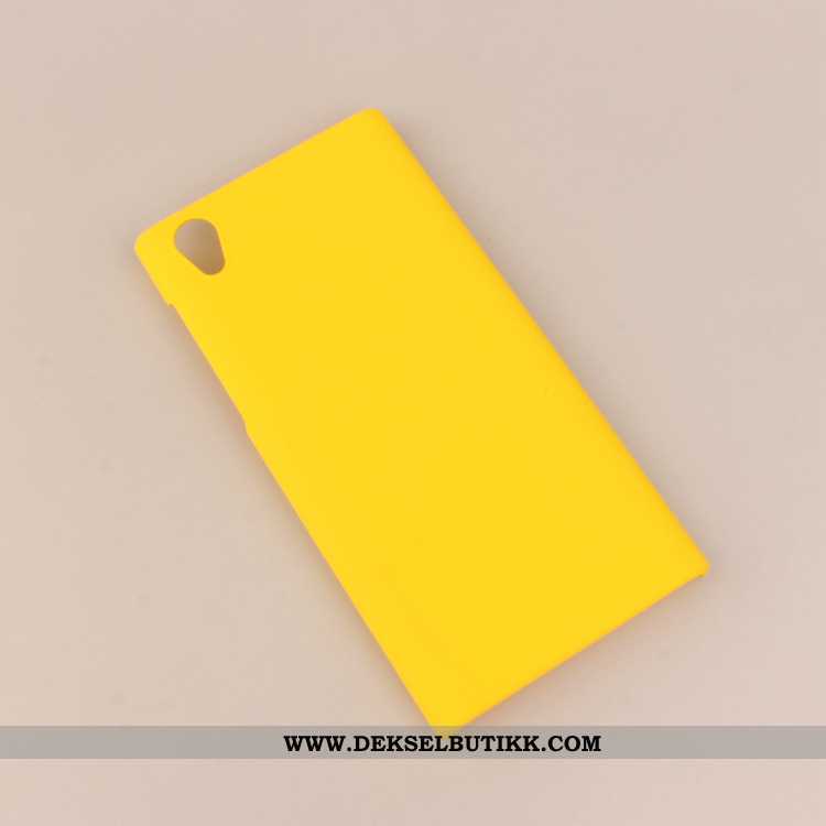 Deksel Sony Xperia L1 Nubuck Hard Gul, Etui Sony Xperia L1 Beskyttelse Tilbud