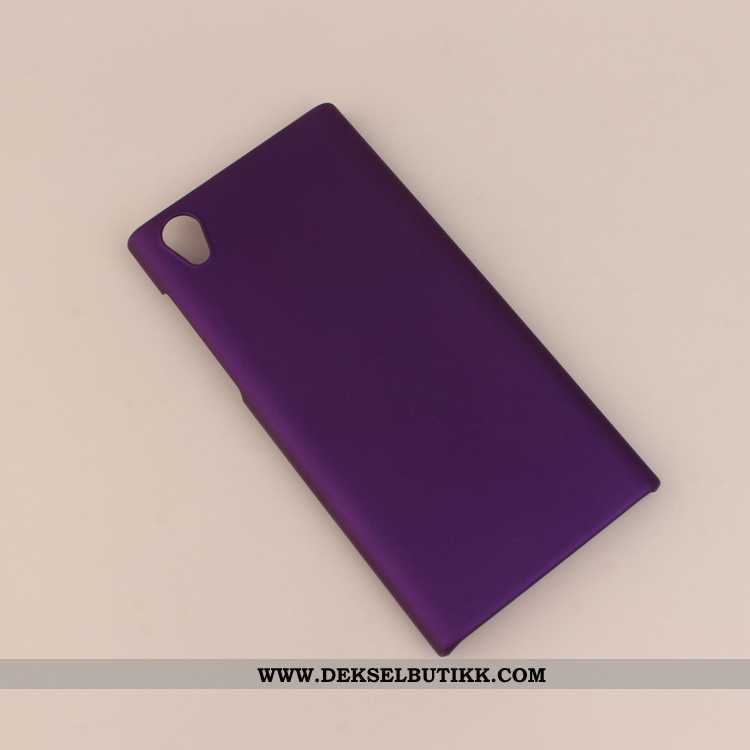 Deksel Sony Xperia L1 Nubuck Hard Gul, Etui Sony Xperia L1 Beskyttelse Tilbud