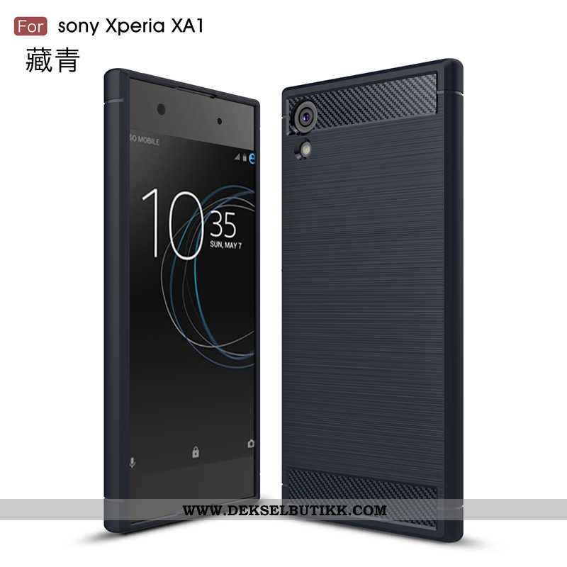 Deksel Sony Xperia Xa1 Av Personlighet Myke Business Tynne Svart, Etui Sony Xperia Xa1 Trend Salg