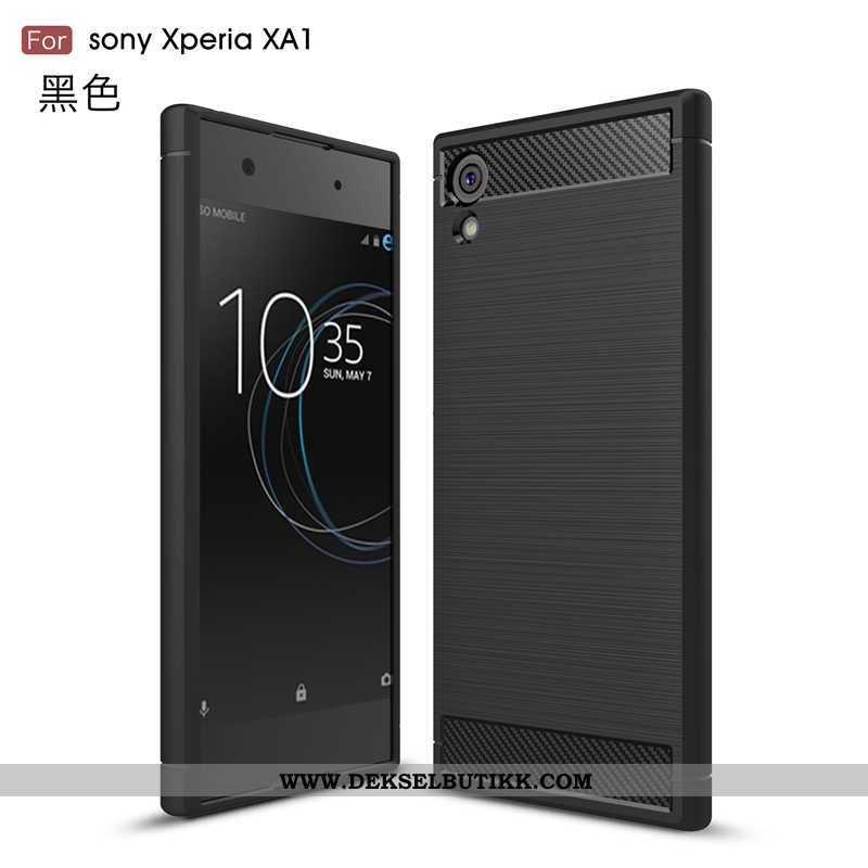 Deksel Sony Xperia Xa1 Av Personlighet Myke Business Tynne Svart, Etui Sony Xperia Xa1 Trend Salg