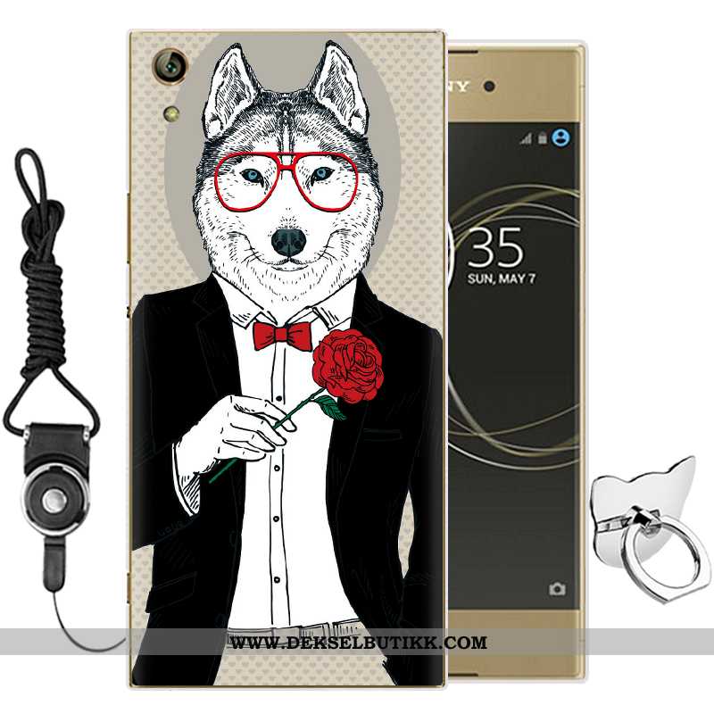 Deksel Sony Xperia Xa1 Ultra Cartoon Silikon Grønn, Etui Sony Xperia Xa1 Ultra Myke Salg