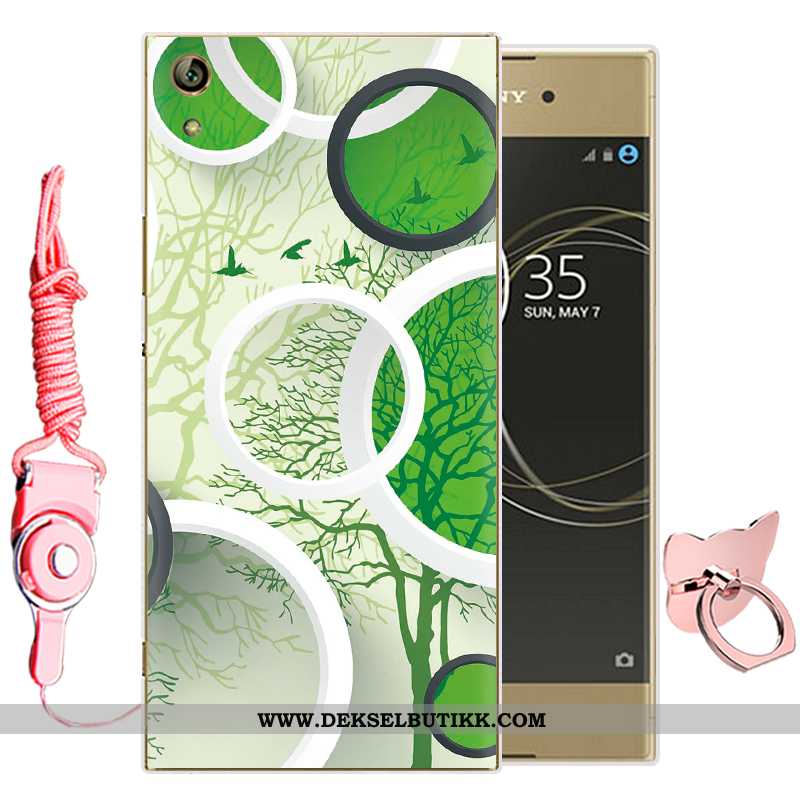 Deksel Sony Xperia Xa1 Ultra Cartoon Silikon Grønn, Etui Sony Xperia Xa1 Ultra Myke Salg