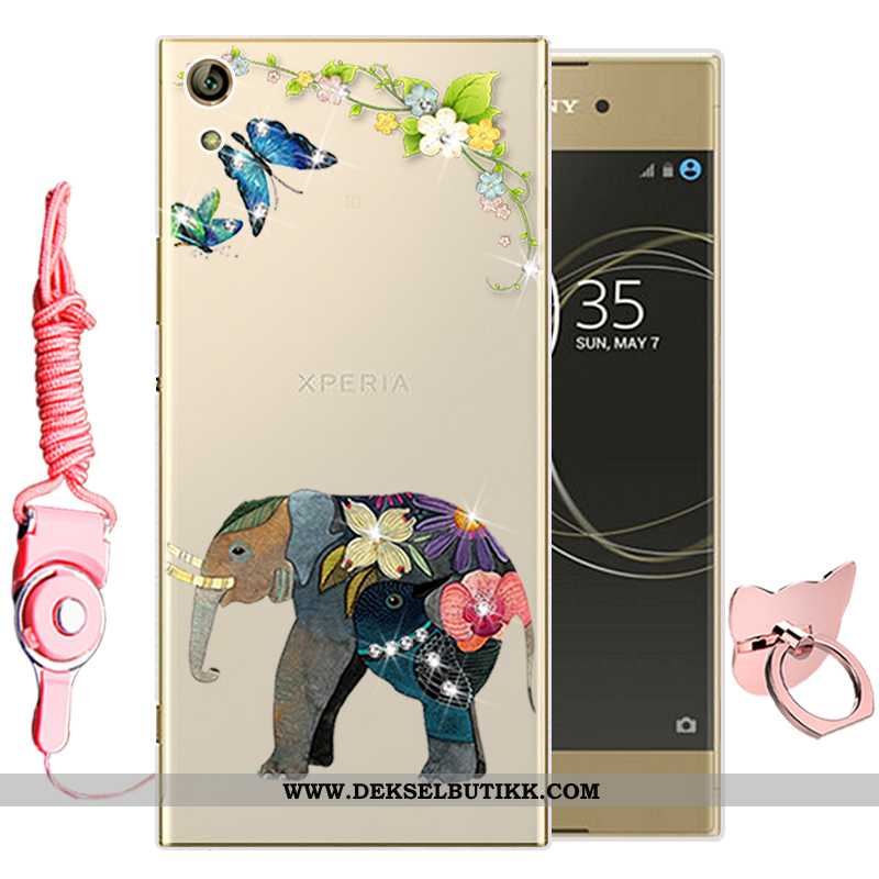 Deksel Sony Xperia Xa1 Ultra Cartoon Silikon Grønn, Etui Sony Xperia Xa1 Ultra Myke Salg