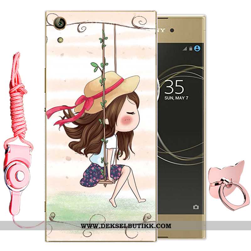 Deksel Sony Xperia Xa1 Ultra Cartoon Silikon Grønn, Etui Sony Xperia Xa1 Ultra Myke Salg