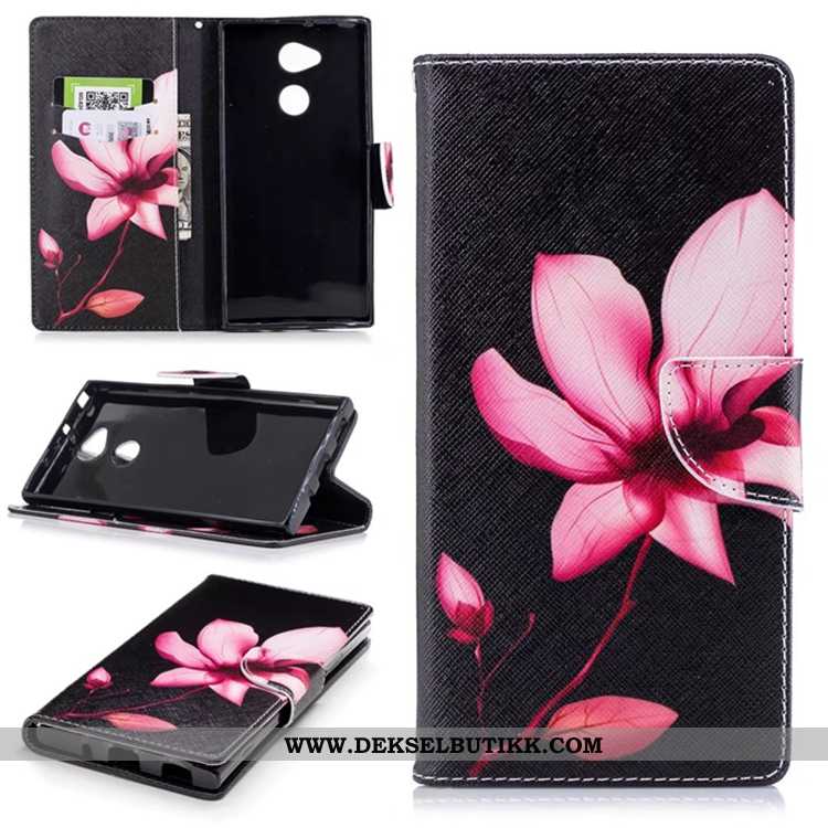 Deksel Sony Xperia Xa2 Ultra Relieff Hvit Anti-fall Folio Hvitt, Etui Sony Xperia Xa2 Ultra Lommebok