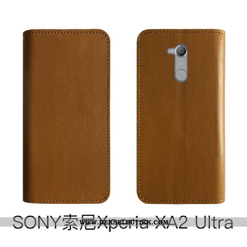 Deksel Sony Xperia Xa2 Ultra Skinn Business Myke Brun, Etui Sony Xperia Xa2 Ultra Vintage Rabatt