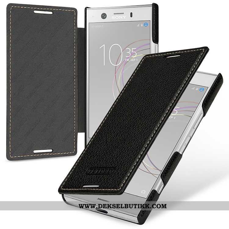 Deksel Sony Xperia Xz1 Compact Beskyttelse Rød Folio Anti-fall, Etui Sony Xperia Xz1 Compact Skinn B