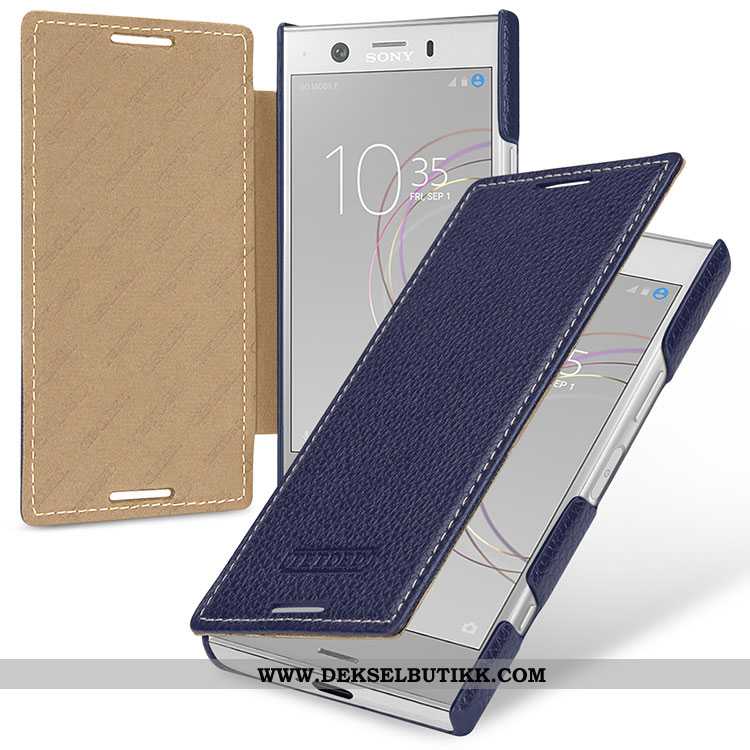 Deksel Sony Xperia Xz1 Compact Beskyttelse Rød Folio Anti-fall, Etui Sony Xperia Xz1 Compact Skinn B