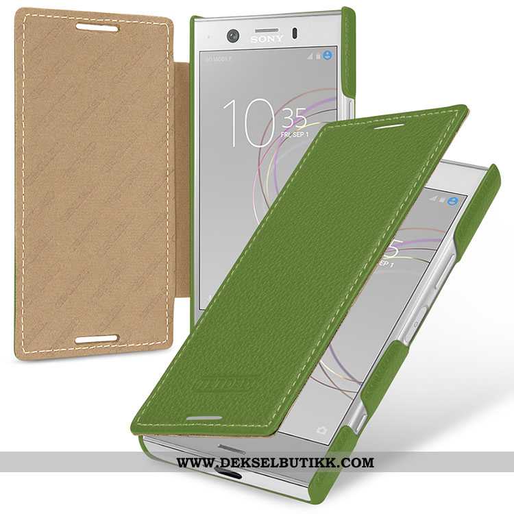 Deksel Sony Xperia Xz1 Compact Beskyttelse Rød Folio Anti-fall, Etui Sony Xperia Xz1 Compact Skinn B