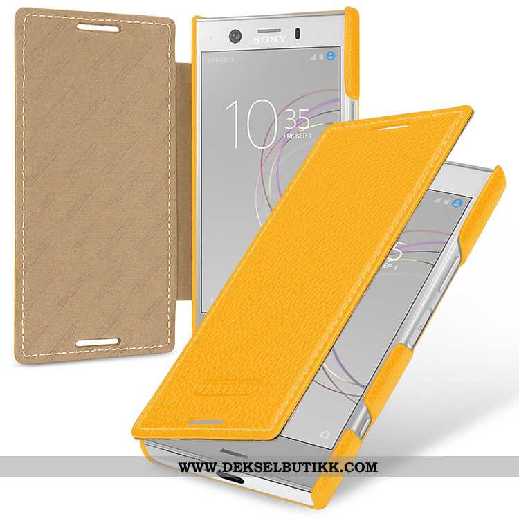 Deksel Sony Xperia Xz1 Compact Beskyttelse Rød Folio Anti-fall, Etui Sony Xperia Xz1 Compact Skinn B