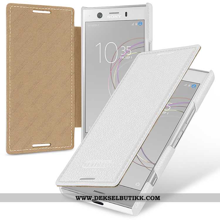 Deksel Sony Xperia Xz1 Compact Beskyttelse Rød Folio Anti-fall, Etui Sony Xperia Xz1 Compact Skinn B