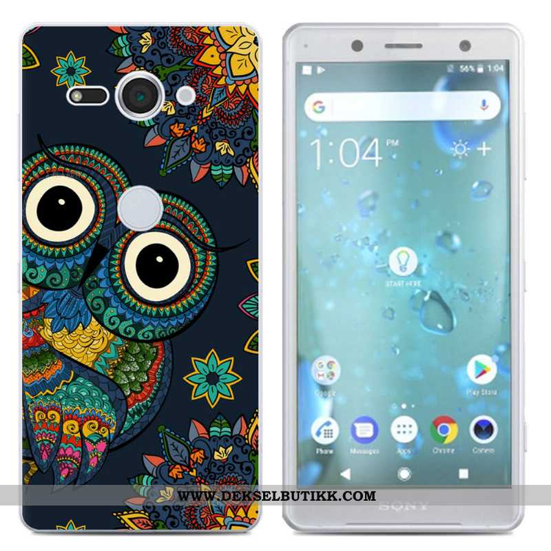 Deksel Sony Xperia Xz2 Compact Silikon Etui Mobiltelefon Svart, Sony Xperia Xz2 Compact Kreativ Tilb