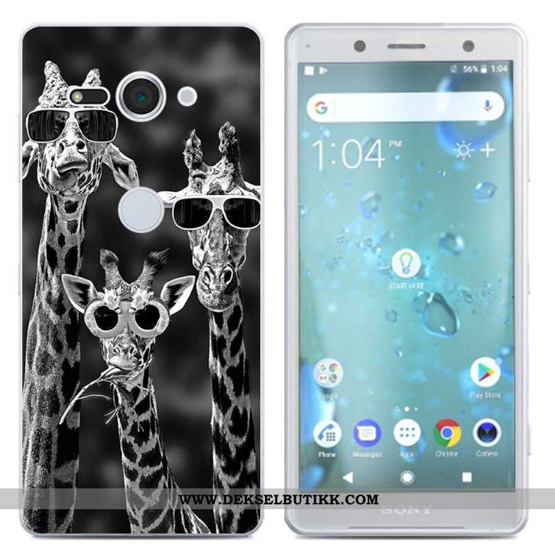 Deksel Sony Xperia Xz2 Compact Silikon Etui Mobiltelefon Svart, Sony Xperia Xz2 Compact Kreativ Tilb