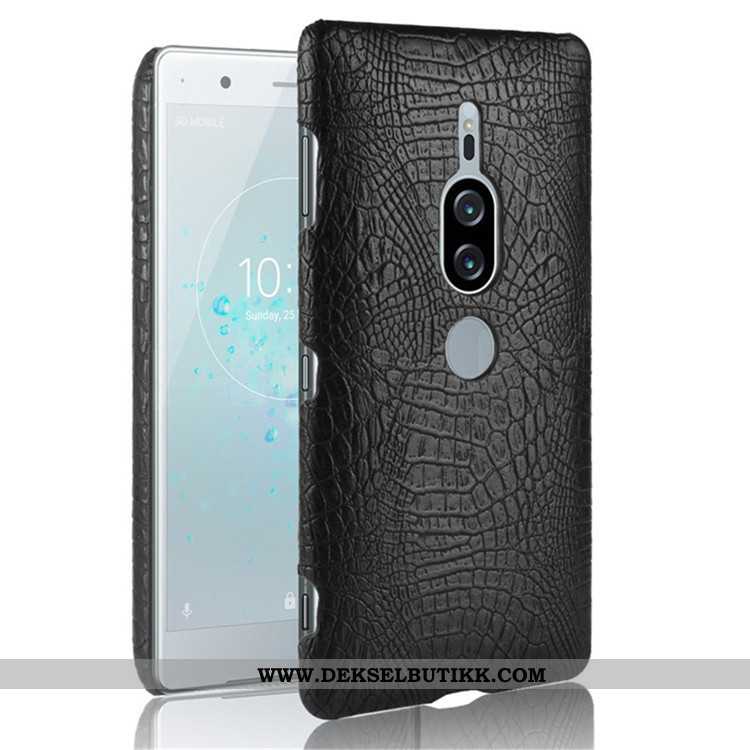 Deksel Sony Xperia Xz2 Premium Mønster Mobiltelefon Hard Svart, Etui Sony Xperia Xz2 Premium Krokodi