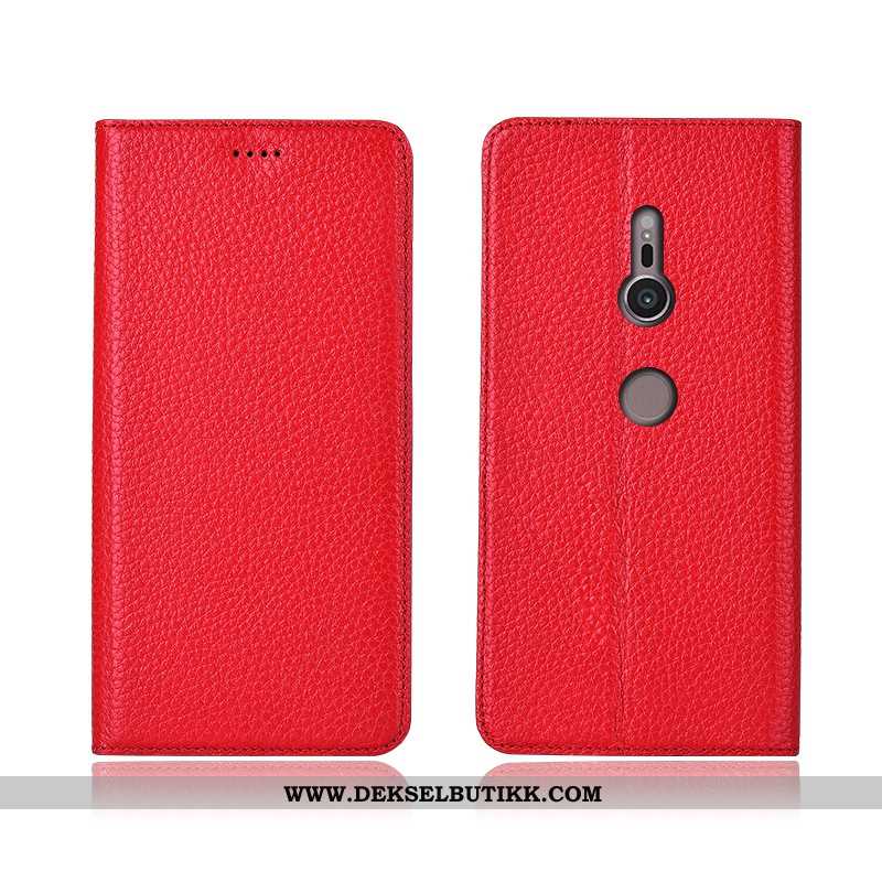 Deksel Sony Xperia Xz3 Beskyttelse Etui Litchi Anti-fall Svart, Sony Xperia Xz3 Skinndeksel Tilbud